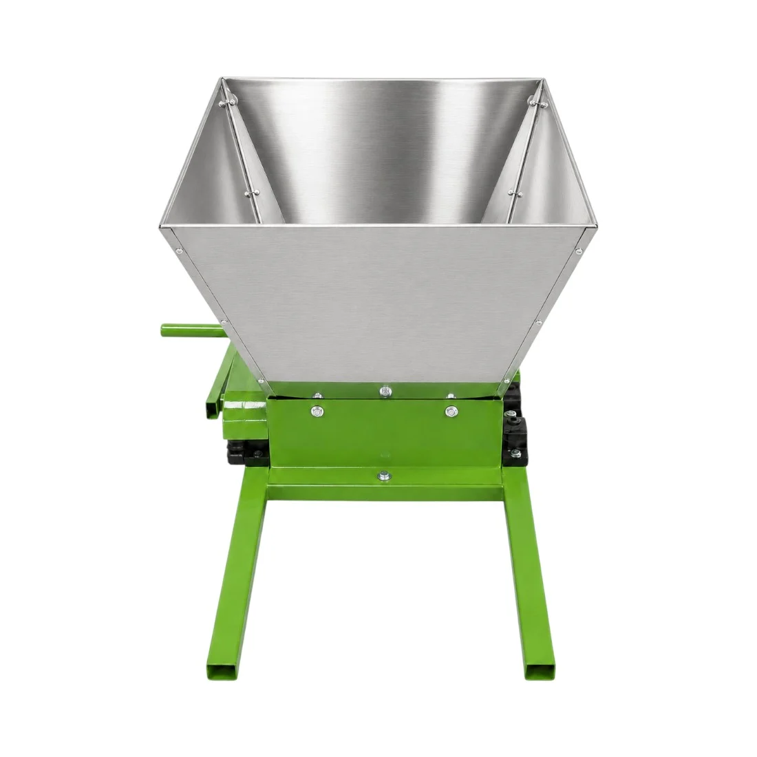 Zdrobitor de struguri manual inox, 300-500 Kg/h, cuva 35 L, verde - COBI SMART® 5489188a7c5224caf3c867edad28d115