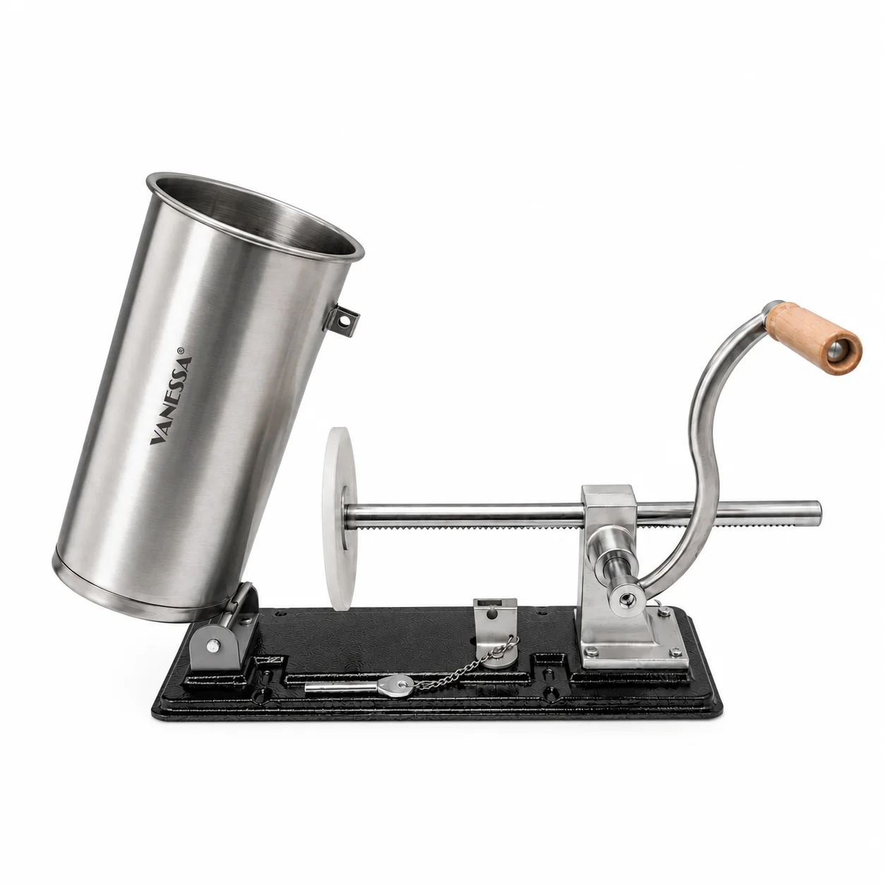 Aparat pentru umplut carnati, 5 kg, orizontal, inox, 5 palnii incluse - COBI SMART® 495ad5248f221dc8bd824412208c962b