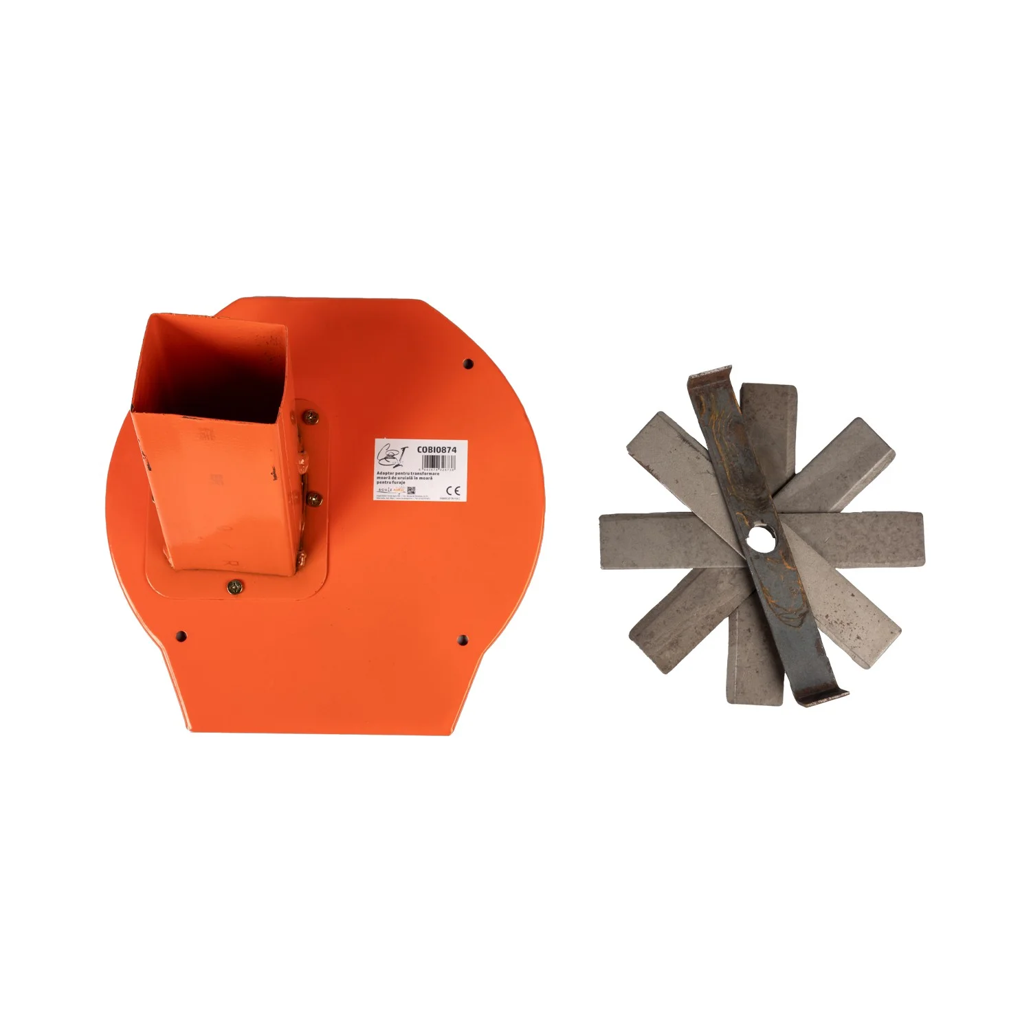 Set moara electrica cereale 3 in 1, 3.9 kW, 3200 rpm, capacitate 300 kg/h, adaptor pentru furaje inclus - COBI SMART® df33b59b5ac574c7528db5933c467533