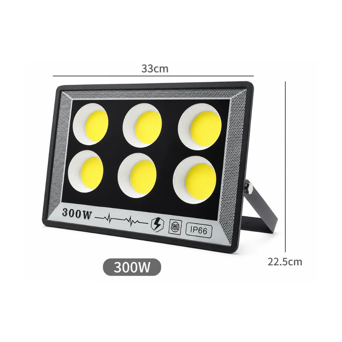 Proiector de exterior, 300 W, 33 x 22.5 cm, LED COB, 6000-6500K, IP66, aluminiu, suport reglabil - COBI SMART® 15c277b2fb3fde10d319000ae155c023