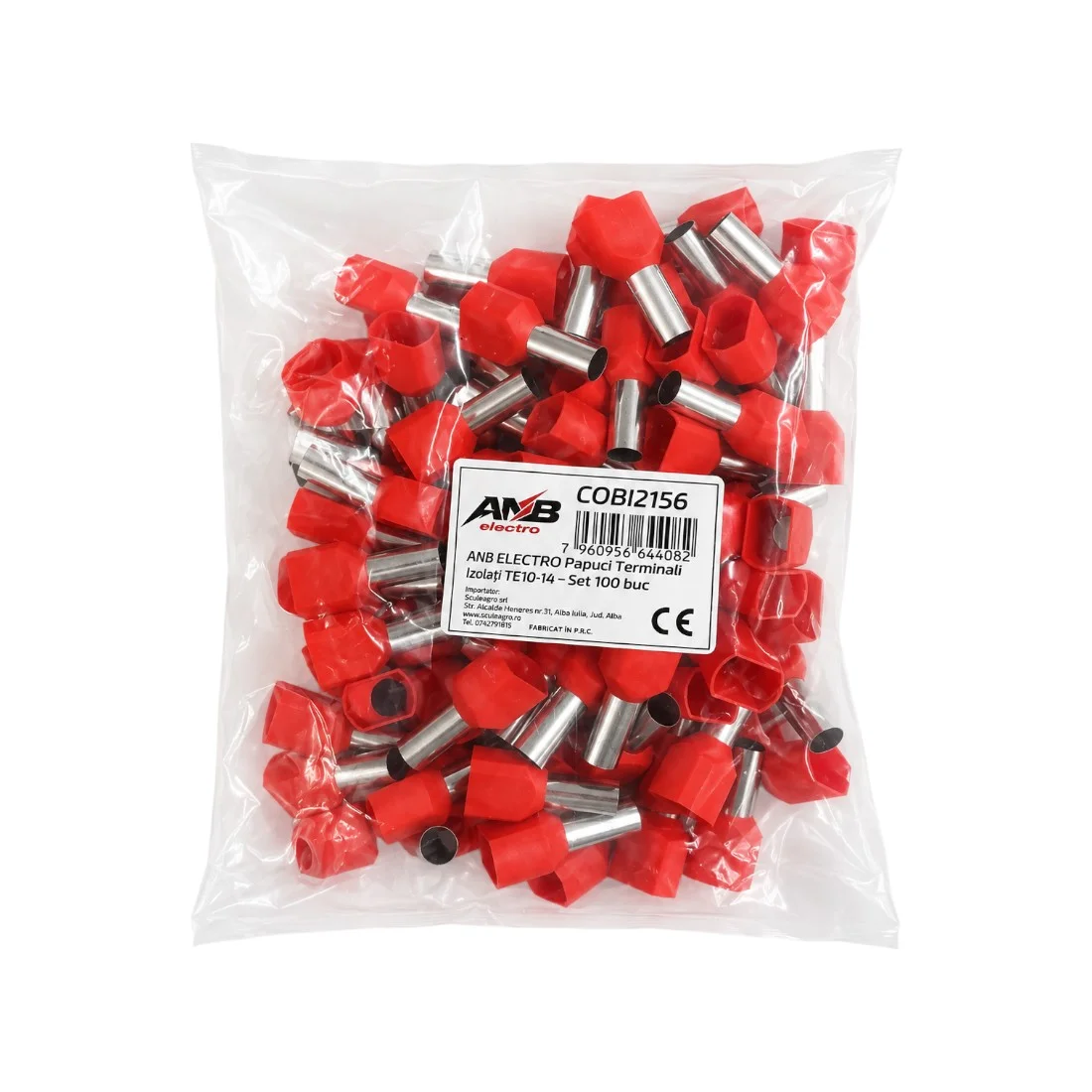 Set 100 papuci terminali izolati TE10MM, pentru conexiuni electrice - COBI SMART® 33a046b909c8e8cb7efbd667848a79dc