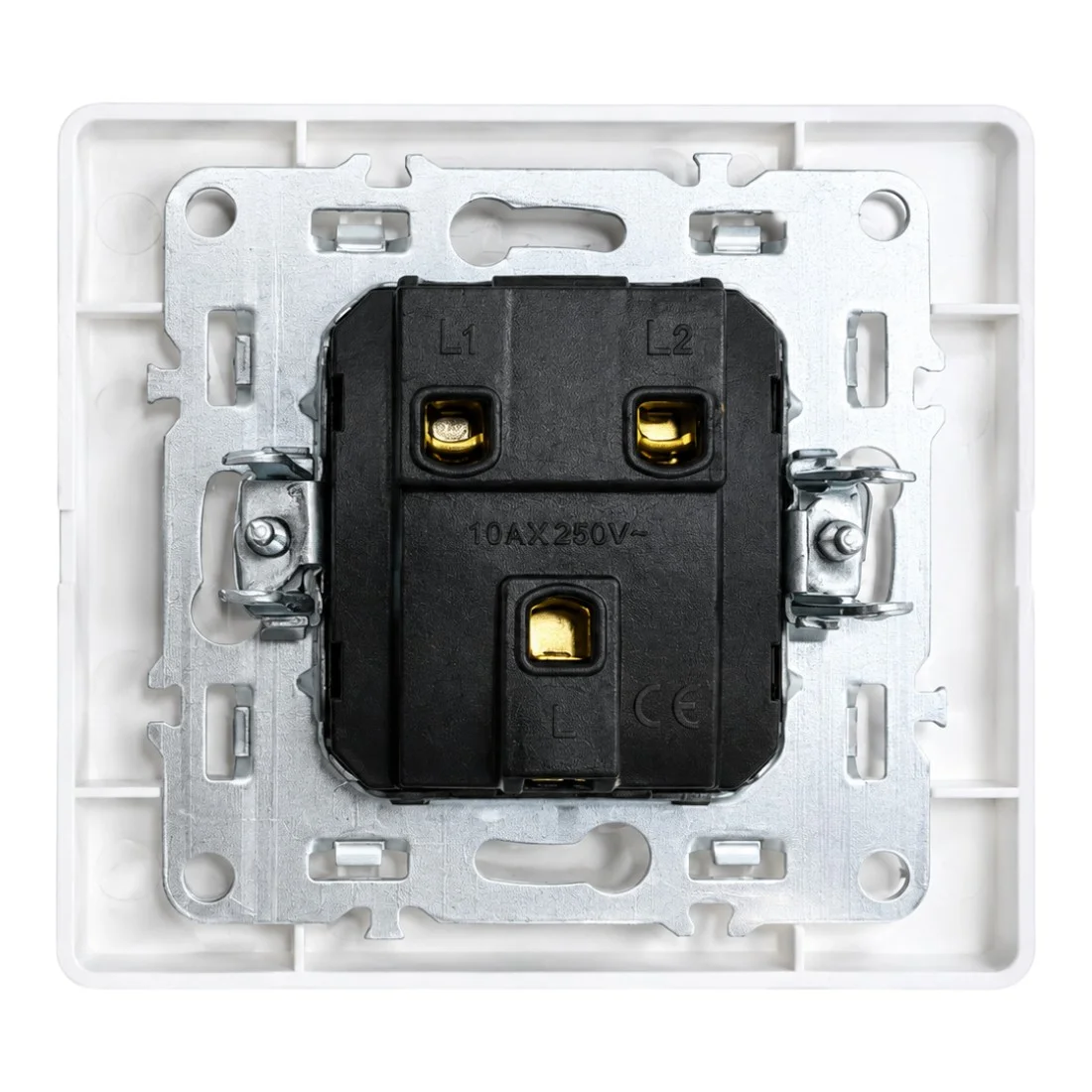 Intrerupator electric dublu, 10A, 250V, alb, montaj incastrat - COBI SMART® cf9ff62ab46c53ed0b0b94bf537857c4