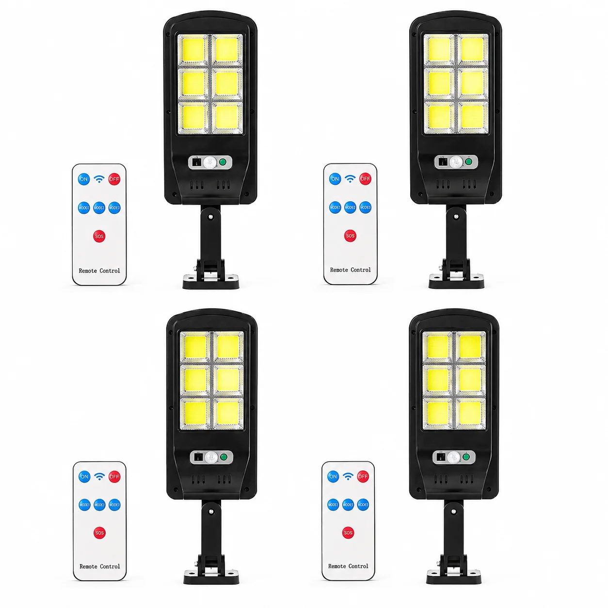Set 4 bucati lampa solara LED pentru exterior, 50 W, 9 celule LED, 3.6V, acumulator 800mAh - COBI SMART® 7b58397cfe747e0b701d6dbb2cc8a9b9