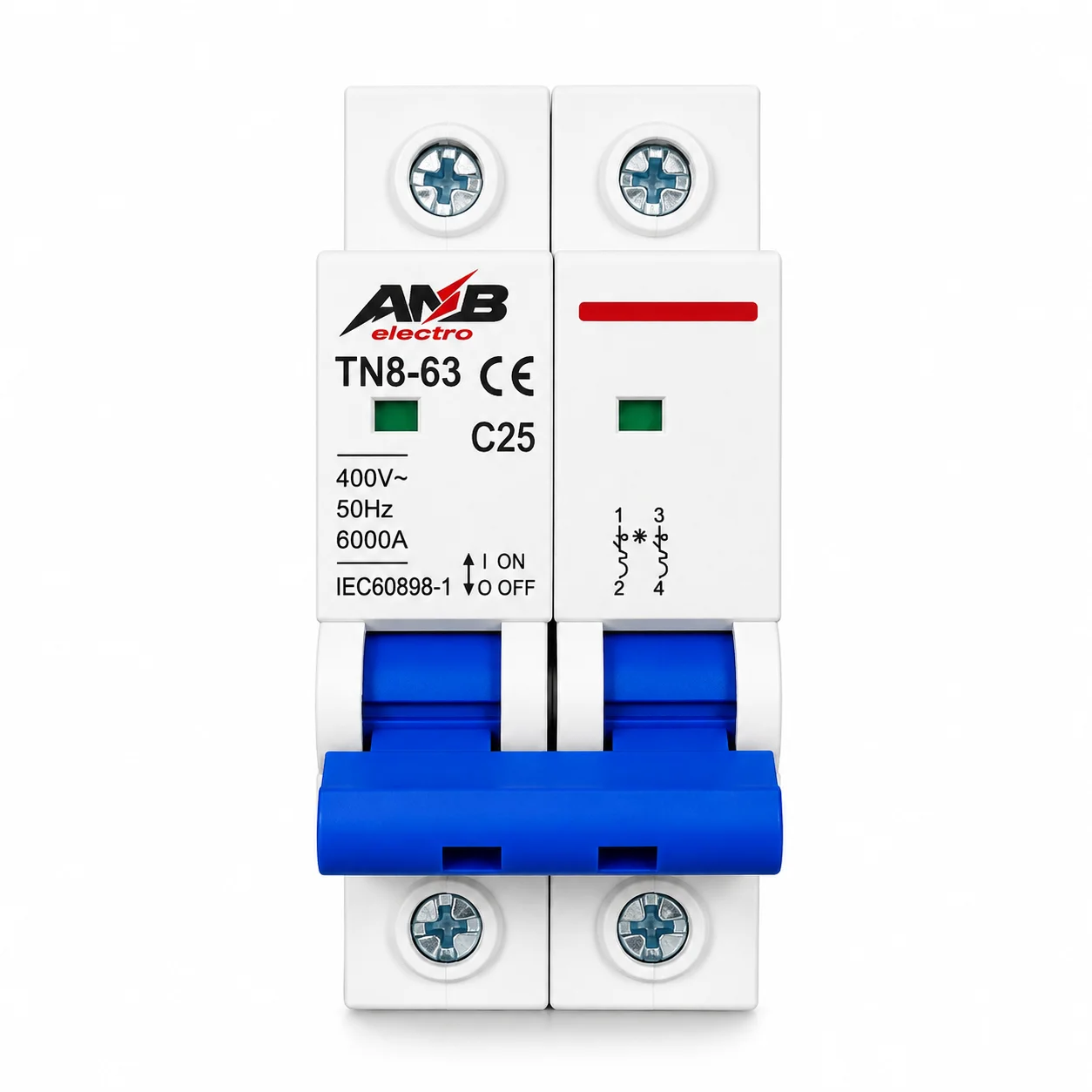 Siguranta automata tip C, 25A, 2P, 400V, 6000A, 50Hz - COBI SMART® c1a00777720c5d97683f1eae20e8a73f