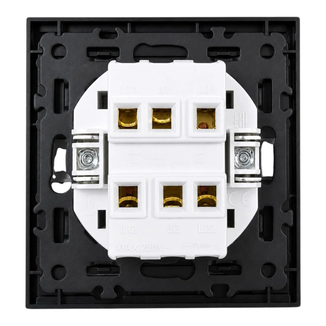 Intrerupator electric dublu cap scara, 10A, 250V, negru, montaj incastrat - COBI SMART® 2c444219b50ff54a3326a5267f2587bd