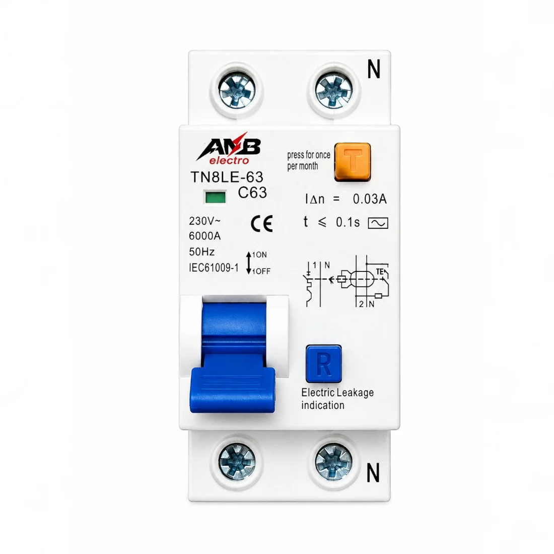 Siguranta automata tip C, 63A, 1P+N, 230V, 6000A, 50Hz - COBI SMART® e3b687df0eeea1075e1f6261597972d5