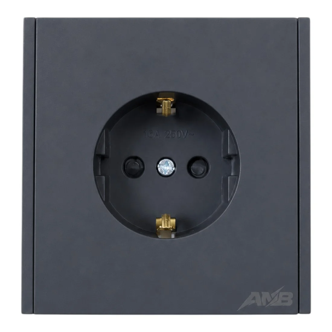 Priza electrica simpla tip Schuko cu impamantare, 16A, 250V, neagra, finisaj soft-touch, montaj incastrat - COBI SMART® fcf97049915595849eb98335ebba79db